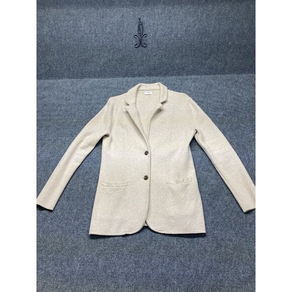 J Crew Cardigan Coat Women’s Size NA Cream Long Sleeve Single Breasted - Picture 1 of 9